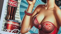 AIDAN FLUX COCA COLA SMILES Hand Signed LARGE Print Framed LtdEd of 19 COA
