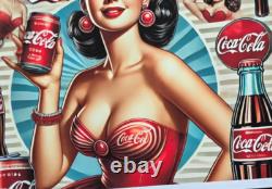 AIDAN FLUX COCA COLA SMILES Hand Signed LARGE Print Framed LtdEd of 19 COA