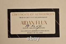 AIDAN FLUX Hand Signed Original Print Framed LtdEd COA COCA COLA SMILE