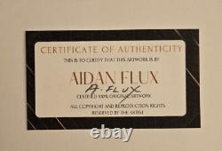AIDAN FLUX Hand Signed Original Print Framed LtdEd COA COCA COLA SMILE