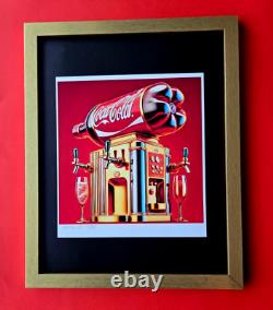 AIDAN FLUX Hand Signed Original Print Framed LtdEd of 69 COA COCA COLA LOVE