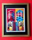 AIDAN FLUX Hand Signed Original Print Framed LtdEd of 69 COA COCA COLA SMILE