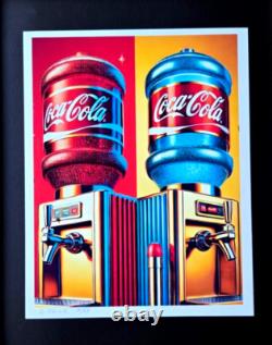 AIDAN FLUX Hand Signed Original Print Framed LtdEd of 69 COA COCA COLA SMILE