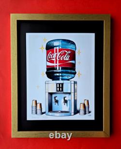 AIDAN FLUX Hand Signed Original Print LtdEd of 69 COA COCA COLA LOVE