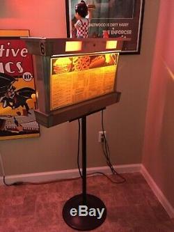 A&W Vintage Drive In Diner Car hop Speaker Light Up Menu Board Sign Bobs Big Boy