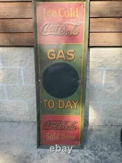 Antique 1931 Coca-cola Gas Station Advertising Sign