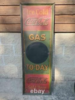 Antique 1931 Coca-cola Gas Station Advertising Sign