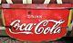 Antique 1935 USA Coca Cola Soda Fountain Bottle Porcelain Art Advertising Sign