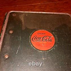 Antique 1940s Marshall TX Texas Coca Cola FULL Salesman Binder Coke Machines Etc