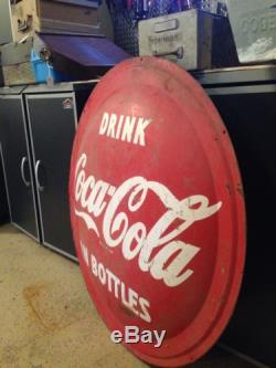 Antique 36 Metal Coke Sign Cola