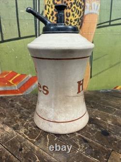 Antique C. 1900 Hires Root Beer Porcelain Soda Dispenser Sign Coke 7up Pepsi Dp