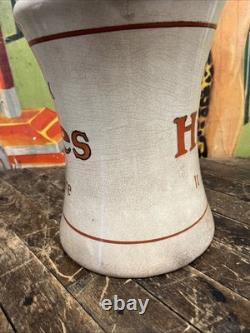 Antique C. 1900 Hires Root Beer Porcelain Soda Dispenser Sign Coke 7up Pepsi Dp