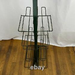 Antique Coca Cola 1940s Six Pack Bottle Display Stand Rack Double Sided Sign USA