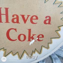 Antique Have a Coke White Sprite Boy Bottle Sign Button 16 original 2 of 2