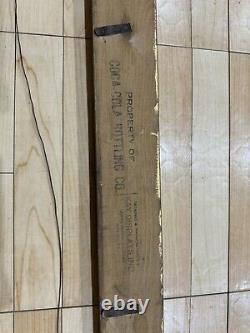 Antique KAY Coca-Cola Wooden Advertising Frame 1940s 1950s Horizontal Gold