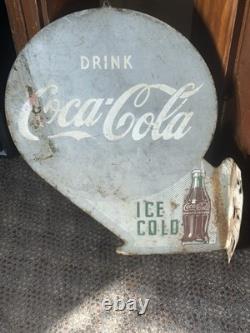 Antique, Original, Not Restored, One Of A Kind. Coca Cola Sign. 50's