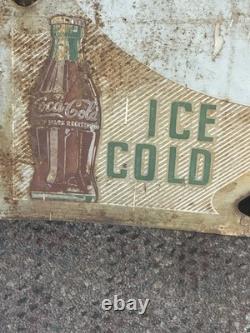 Antique, Original, Not Restored, One Of A Kind. Coca Cola Sign. 50's