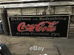 Antique Sign Can With Old Style Neon Coke Billboard design