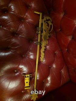 Antique Sign Hanger Coca-Cola Bracket Extends 28 To 48 Gold Scroll Scarce #48