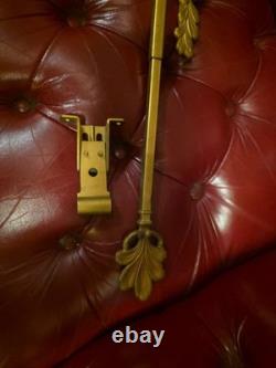 Antique Sign Hanger Coca-Cola Bracket Extends 28 To 48 Gold Scroll Scarce #48