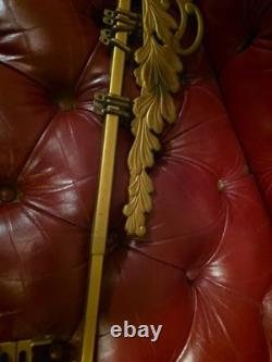 Antique Sign Hanger Coca-Cola Bracket Extends 28 To 48 Gold Scroll Scarce #48