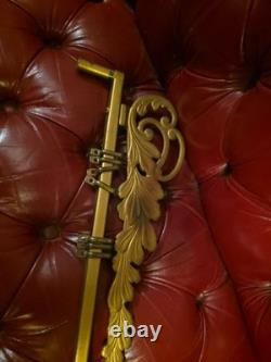 Antique Sign Hanger Coca-Cola Bracket Extends 28 To 48 Gold Scroll Scarce #48