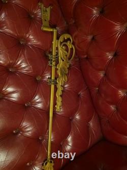 Antique Sign Hanger Coca-Cola Bracket Extends 28 To 48 Gold Scroll Scarce #48