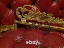 Antique Sign Hanger Coca-Cola Bracket Extends 28 To 48 Gold Scroll Scarce #48