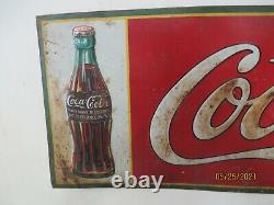 Antique Tin Coca Cola Sign C1932