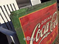 Antique coca cola sign