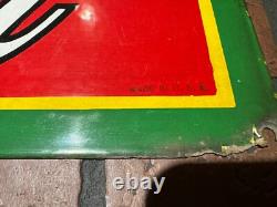 Authentic 1930's Drink Coca Cola Porcelain Soda Sign Nesco Signs, N. Y. Coke Rare