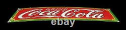 Authentic 1932 Tenn Enamel Co. Drink COKE Coca Cola Soda Porcelain Embossed Sign