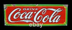 Authentic 1932 Tenn Enamel Co. Drink COKE Coca Cola Soda Porcelain Embossed Sign