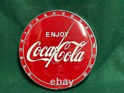 Authentic & Original''enjoy Coca-cola'' Thermostat Works Glass Front 12 Inch