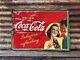Authentic Vintage Coca Cola Metal Sign Coke Sign Soda Pop 20x28 AM 41 Vintage