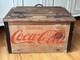 Authentic Vintage Mexican Coke Coca-Cola Cooler / Sign, Wood with Zinc 1930s-50s