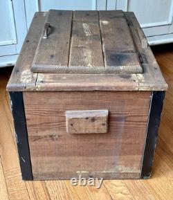 Authentic Vintage Mexican Coke Coca-Cola Cooler / Sign, Wood with Zinc 1930s-50s