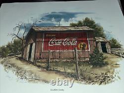 Autographed Ray Day COCA-COLA Country Print Barn Advertisement 634/750 Original