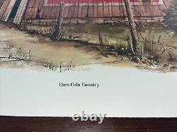 Autographed Ray Day COCA-COLA Country Print Barn Advertisement 634/750 Original
