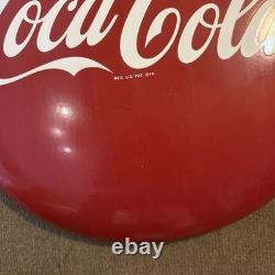 Beautiful 24 Drink Coca-Cola Metal Button Advertising Sign