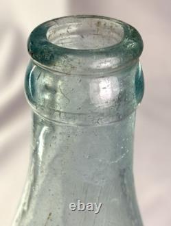 Beauty Aqua Straight Sided Coca Cola Bottling Co Des Moines Iowa Circa 1910 USA