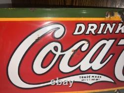 C1927 Coca-Cola Soda Pop 30 Porcelain Sign Coke