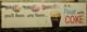 CASE Vintage Coke Float Sign Tranparent transparency Advertisment Nos Coca Cola