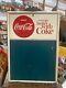 CLEAN! Original Vintage Coca-Cola Coke Metal Menu Sign 20 x 28