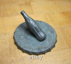 COCA-COLA BOTTLING Co of MIAMI Sundial Small Promo Ad Paperweight Sign Coke Soda