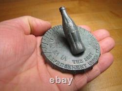 COCA-COLA BOTTLING Co of MIAMI Sundial Small Promo Ad Paperweight Sign Coke Soda