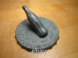 COCA-COLA BOTTLING Co of MIAMI Sundial Small Promo Ad Paperweight Sign Coke Soda