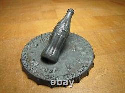 COCA-COLA BOTTLING Co of MIAMI Sundial Small Promo Ad Paperweight Sign Coke Soda