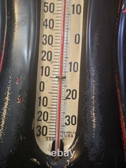 COCA COLA Bottle THERMOMETER Vintage 29 Original 1960 Tin COKE Sign USA #858