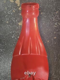 COCA COLA Bottle THERMOMETER Vintage 29 Original 1960 Tin COKE Sign USA #858